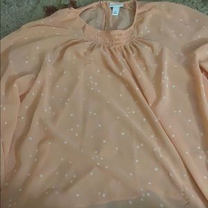 Peach blouse